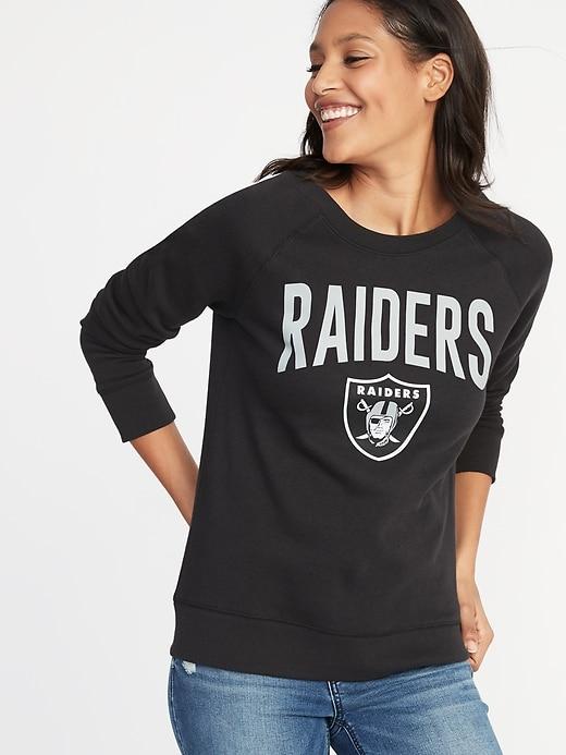 Old Navy Womens Nfl Team-graphic Sweatshirt For Women Oakland Raiders Size Xs