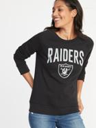 Old Navy Womens Nfl Team-graphic Sweatshirt For Women Oakland Raiders Size Xs