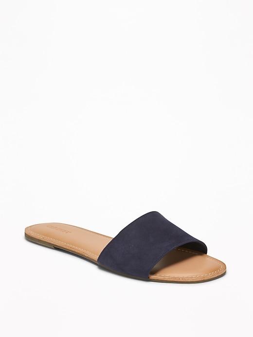 Faux-suede Slide Sandals For Women
