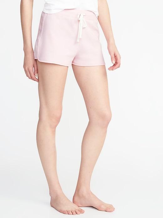 Old Navy Womens French-terry Drawstring Shorts For Women Heirloom Roses Size Xl