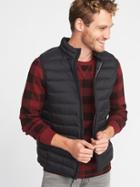 Old Navy Mens Packable Water-resistant Quilted Vest For Men Black Size Xxl