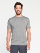 Old Navy Mens Built-in Flex Go-dry Performance Tee For Men Heather Gray Size Xs
