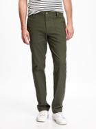 Old Navy Slim Fit Twill Utility Pants For Men - Forest Floor