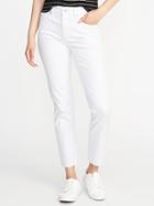Old Navy Womens The Power Jean, A.k.a. The Perfect Straight For Women Bright White Size 4