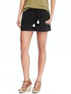Old Navy Womens Smocked Waist Gauze Shorts 3&quot; Size L - Blackjack