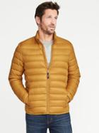 Old Navy Mens Packable Narrow-channel Down Jacket For Men Yellow Size Xxl