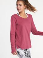 Old Navy Womens Lattice-back Sweatshirt For Women Winter Plum Size L