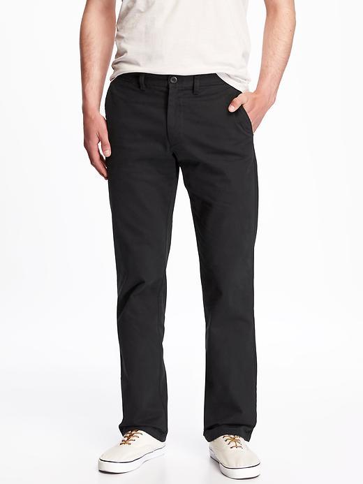 Old Navy Ultimate Straight Fit Khakis For Men - Black