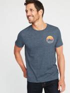 Old Navy Mens Graphic Crew-neck Tee For Men In The Navy Size M