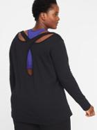 Old Navy Womens Relaxed Plus-size Keyhole-back Sweatshirt Blackjack Size 1x