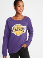 Old Navy Womens Nba Team-graphic Sweatshirt For Women Los Angeles Lakers Size M