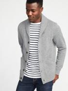 Old Navy Mens Shawl-collar Cardigan For Men Heather Gray Size S