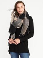 Old Navy Flannel Linear Scarf For Women - Mauve