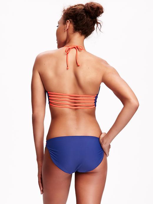 Old Navy Strappy Back Bikini Top For Women - Water Table Nylon