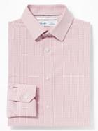 Old Navy Mens Slim-fit Built-in Flex Signature Non-iron Shirt For Men Frosted Fig Size S