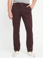 Old Navy Mens Athletic Ultimate Built-in Flex Khakis For Men Wined Down Size 48w