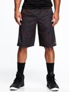 Old Navy Go Dry Basketball Shorts For Men 12 - Black Jack 2