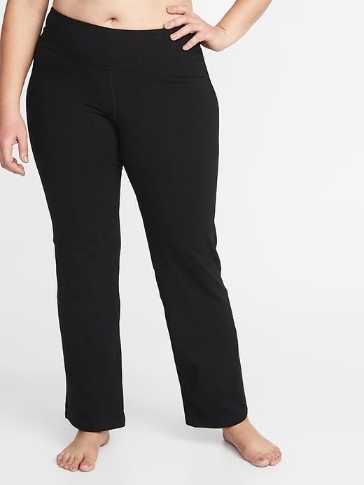 High-rise Plus-size Boot-cut Yoga Pants