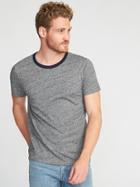 Old Navy Mens Soft-washe Crew-neck Ringer Tee For Men Medium Gray Heather Size Xxxl