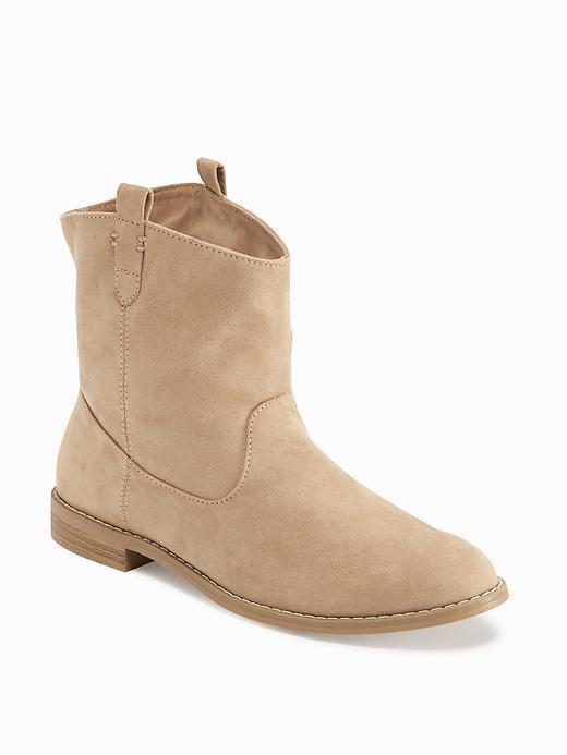 Old Navy Sueded Boots For Women - Sand