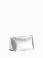 Old Navy Metallic Cosmetic Bag - Silver