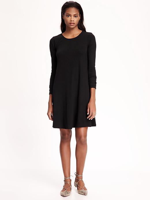 Old Navy Knit Swing Dress For Women - Blackjack