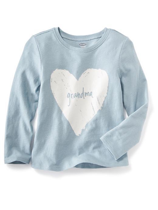 Old Navy Long Sleeve Graphic Tee Size 12-18 M - Grandma
