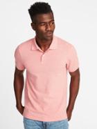 Old Navy Mens Built-in Flex Moisture-wicking Pro Polo For Men Blush It Off Size M
