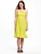 Old Navy Fit & Flare Halter Dress For Women - Out On A Lime