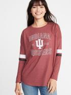 Old Navy Womens College-team Graphic Drop-shoulder Tee For Women Indiana University Size Xs