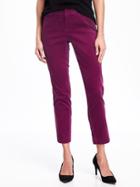 Old Navy Mid Rise Velvet Pixie Pants For Women - Fuchsia Generations
