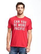 Old Navy Graphic Crew Neck Tee For Men - Red