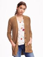 Old Navy Heavy Stitch Boyfriend Cardigan For Women - Camel