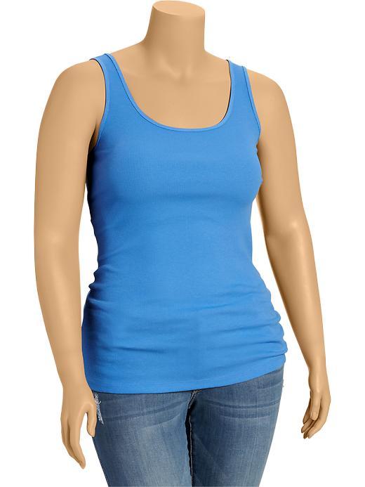 Old Navy Womens Plus Perfect Rib Knit Tanks Size 1x Plus - A New Blue