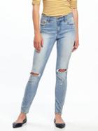 Old Navy Mid Rise Rockstar Distressed Jeans For Women - Yalapa