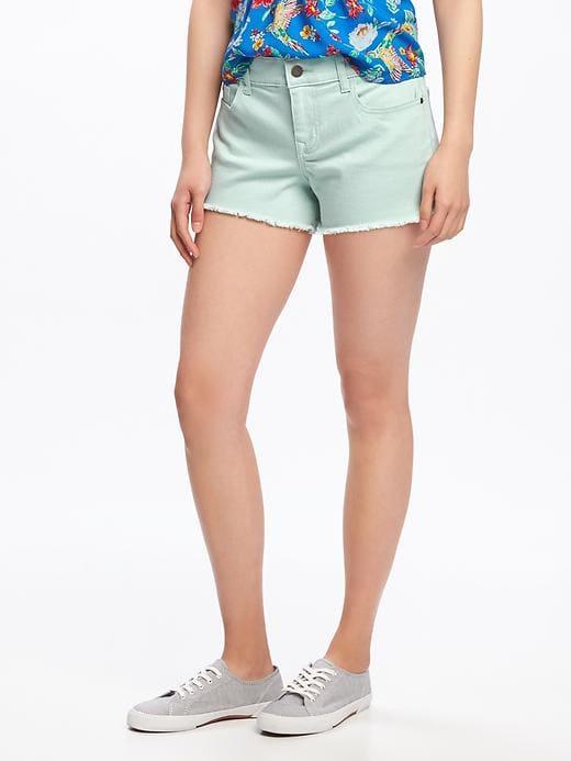 Old Navy Womens Boyfriend Cutoffs For Women (3) Entertain Mint Size 18