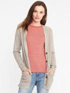 Old Navy Textured Stitch Boyfriend Cardi For Women - Truffle Brown