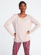 Old Navy Womens Relaxed French-terry Keyhole-back Sweatshirt For Women Apple Blossom Size L