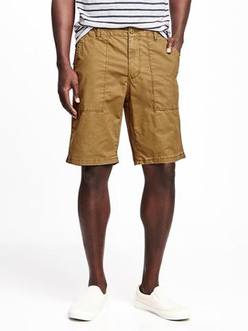 Old Navy Twill Utility Shorts For Men 10 - Bandolier Brown