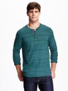 Old Navy Henley Tee For Men - Song Of The Sea