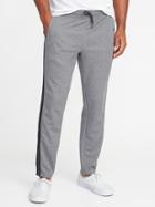 Old Navy Mens Go-dry Side-stripe Track Pants For Men Heather Gray Size S