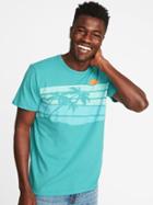 Old Navy Mens Soft-washed Graphic Tee For Men Pop-color Paradise Size Xxl