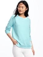 Old Navy Relaxed Vintage Fleece Sweatshirt For Women - Reef History Of Time