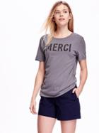 Old Navy Relaxed Graphic Tee - Blank Slate