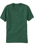 Old Navy Soft Washed V Neck Tee For Men - Dark Green Heather