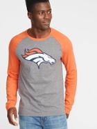 Old Navy Mens Nfl Graphic Raglan Tee For Men Broncos Size M