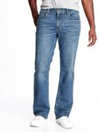 Old Navy Built In Flex Boot Cut Jeans For Men - Light Wash