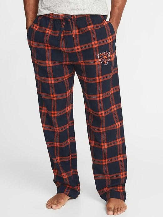 Old Navy Mens Nfl Team-graphic Flannel Sleep Pants For Men Chicago Bears Size S