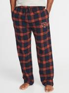 Old Navy Mens Nfl Team-graphic Flannel Sleep Pants For Men Chicago Bears Size S