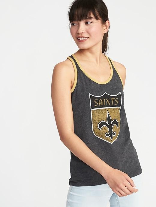Old Navy Womens Nfl Retro-team Racerback Tank For Women Saints Size Xxl